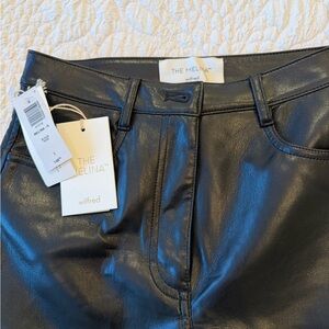 Wilfred Black Leather Pants